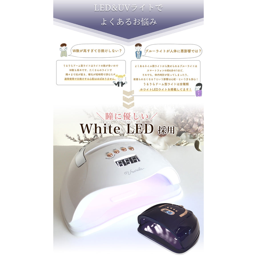 ドーム型LED&UVライト 02.ブラック
